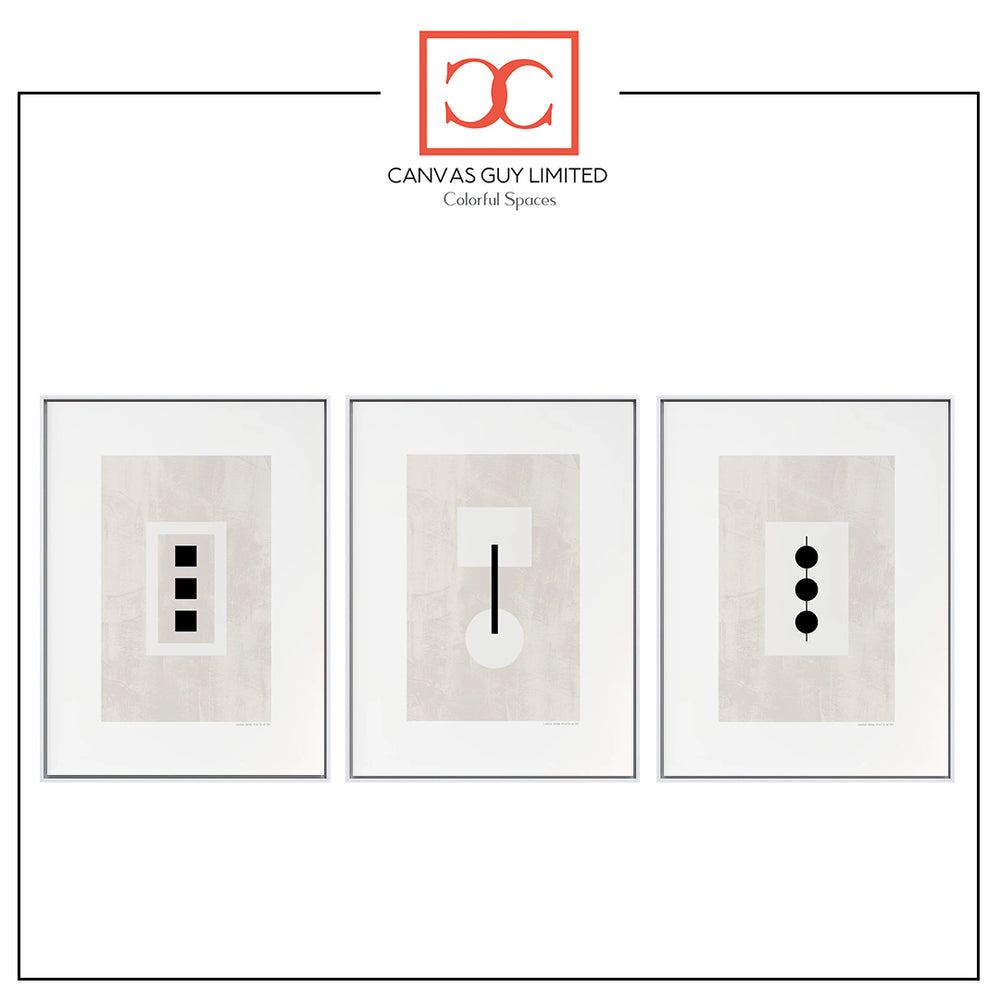 Minimalist Geometry Set | Modern Office Wall Art