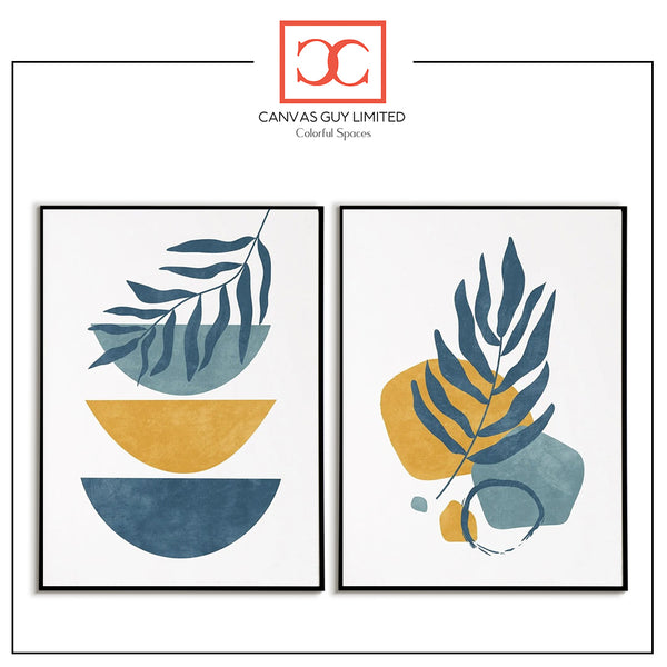 Botanical Circles | Minimalist Boho Home Canvas Art