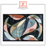 Color Theory Composition 2 | Modern Geometric Framed Artwork