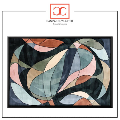 Color Theory Composition 2 | Modern Geometric Framed Artwork