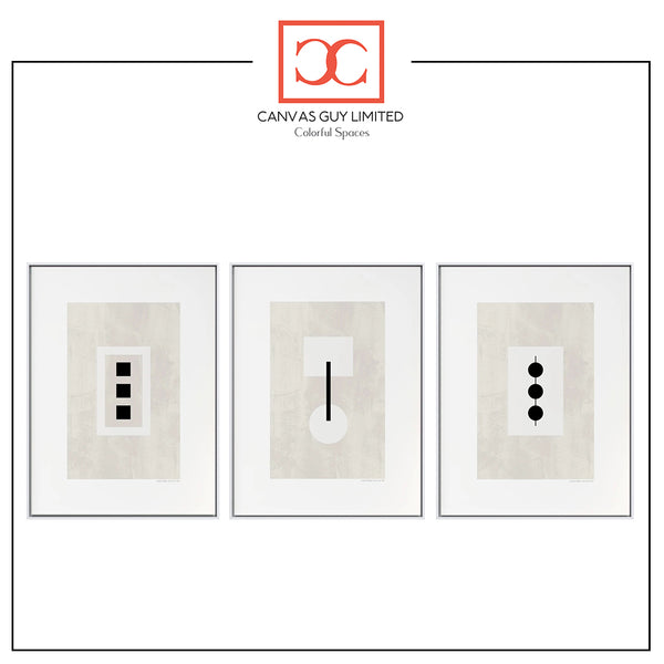 Minimalist Geometry Set | Modern Office Wall Art