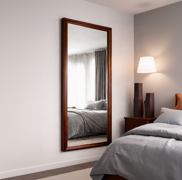 Strata Mirror | Full-Length Beveled Wooden Mirror (1800 × 600 | 1500 × 600 mm)