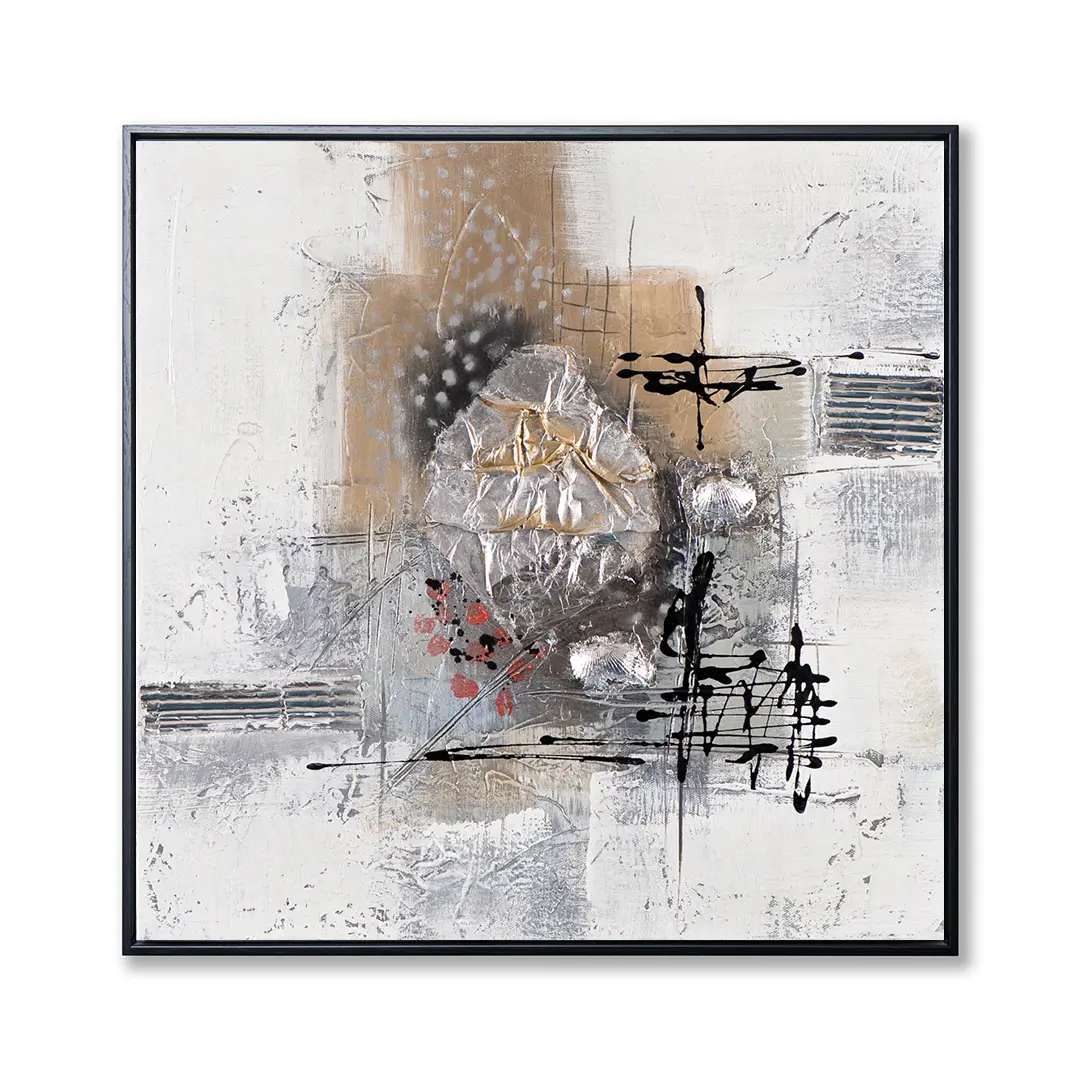 Stylized graphic of diverse Canvas Guy Limited wall art decor, ranging from abstract paintings to contemporary prints.