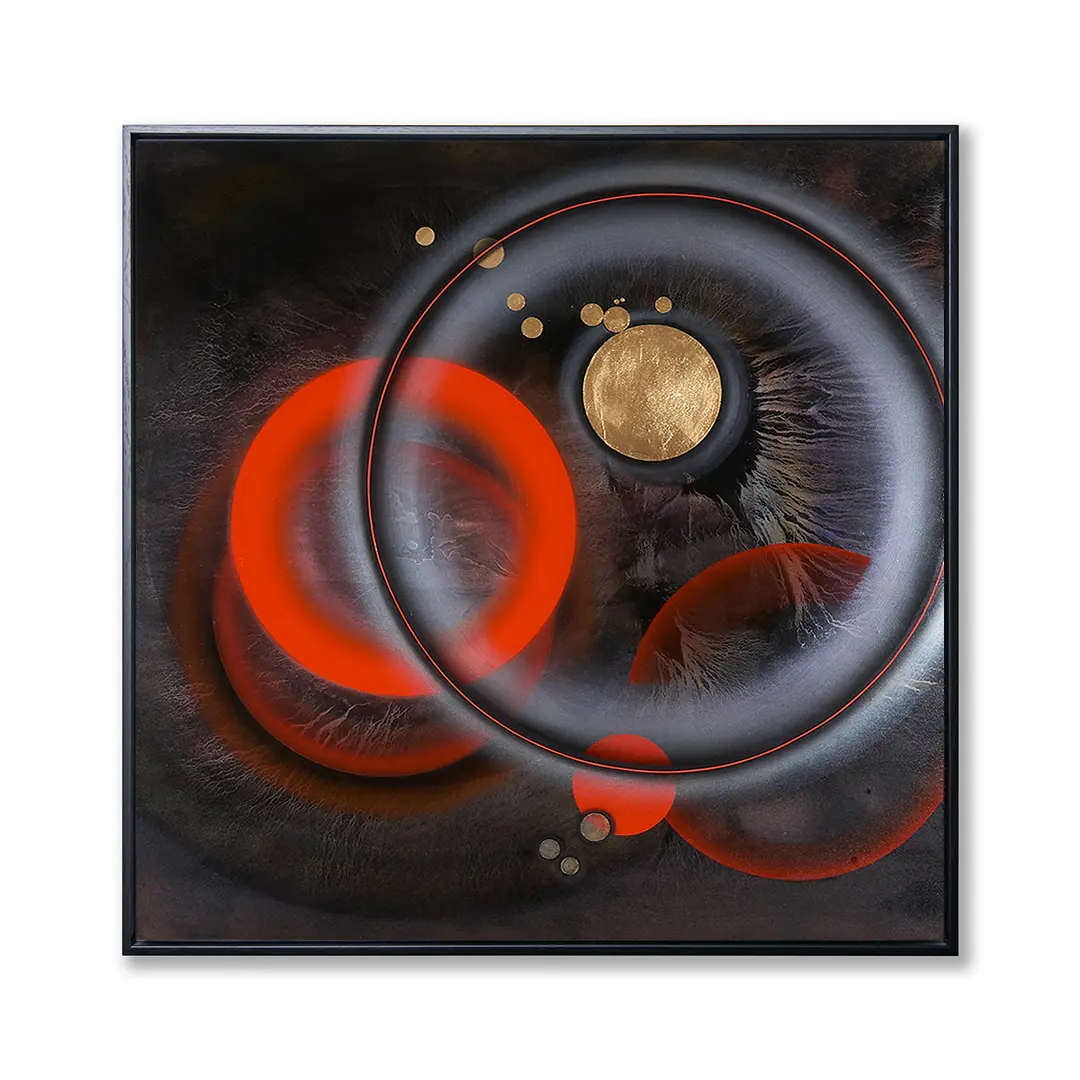 Stylized graphic of diverse Canvas Guy Limited wall art decor, ranging from abstract paintings to contemporary prints.