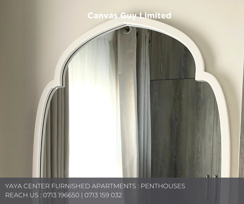 tailored decor for a commercial space done by canvas guy limited for yaya centre serviced apartments