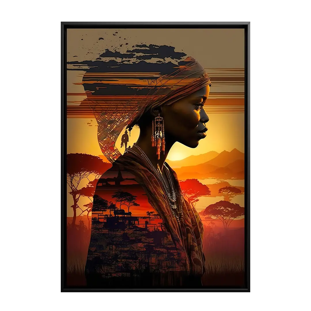 Canvas Guy Limited handcrafted wall art decor piece: canvas art showcasing intricate Kenyan craftsmanship and contemporary design.